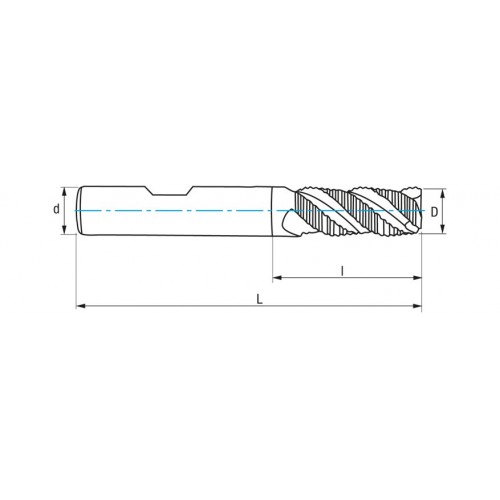 REF. 6647 FRESA DESBASTE FINO PMX DIN844NRF NZ INOX