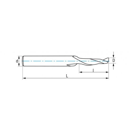REF. 4413 FRESA HSS IZAR-STD.W 1Z ALUMINIO MANGO-6