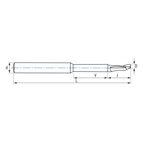 REF. 4415 FRESA HSS IZAR-STD.W LARGA 1Z ALUMINIO MANGO-6