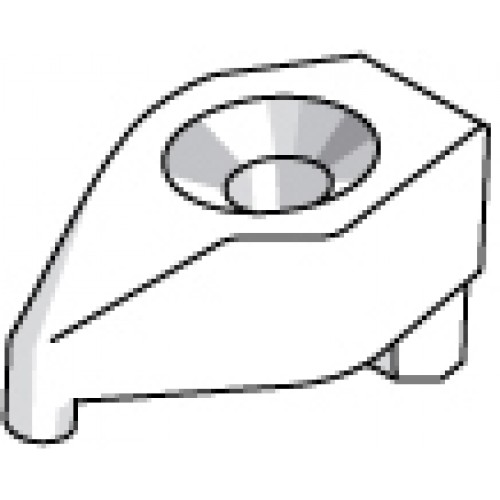 BRIDA PORTAPLAQUITAS TORNEADO - 8812 - Brida -M6X1-21,7X13,5 (pack 1 ud.  -  precio/ud.)