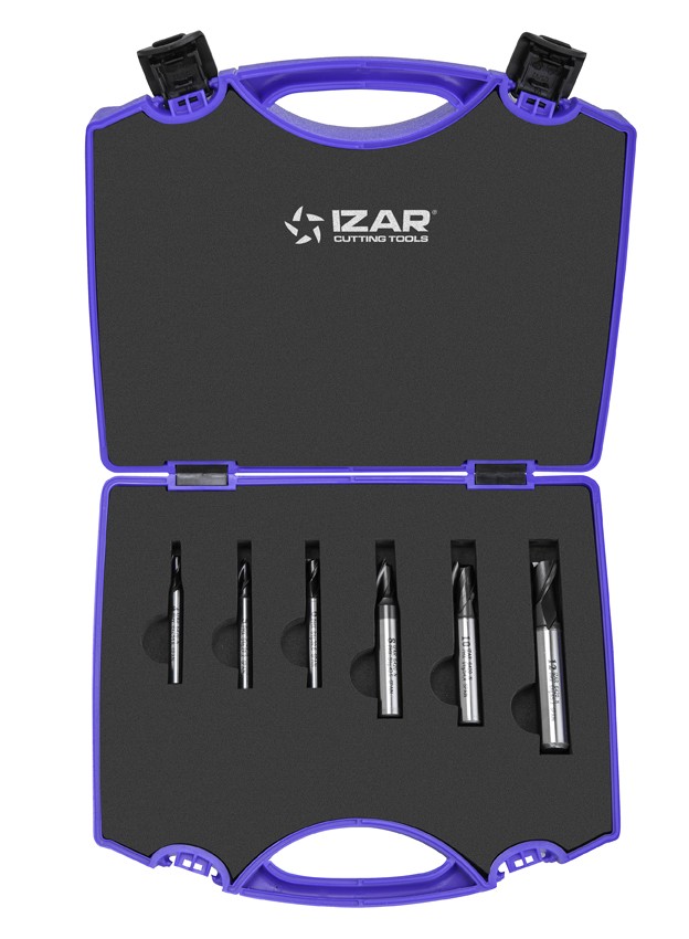 FRESA  PMX DIN327N 2Z - 6420 - SET AZUL 4-5-6-8-10-12 TIALN-TOP - TIALN-TOP