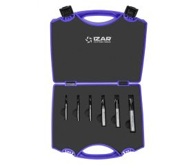 FRESA  PMX DIN327N 2Z - 6420 - SET AZUL 4-5-6-8-10-12 TIALN-TOP - TIALN-TOP