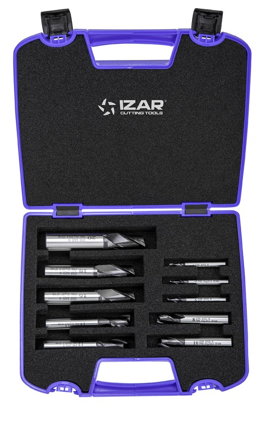 FRESA  PMX DIN327N 2Z - 6420 - SET AZUL 4-5-6-8-10-12-14-16-18-20 TIALN-TOP - TIALN-TOP