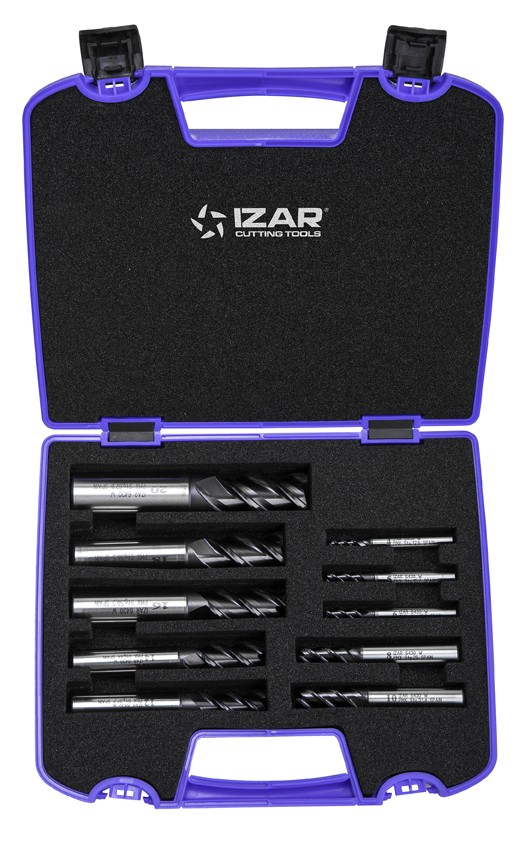 FRESA PMX DIN844W 3Z - 6430 - SET AZUL 4-5-6-8-10-12-14-16-18-20 TIALN-TOP - TIALN-TOP