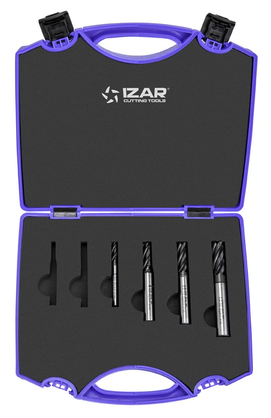 FRESA DESBASTE FINO PMX DIN844NRF NZ - 6644 - SET AZUL 6-8-10-12 TIALN-TOP - TIALN-TOP