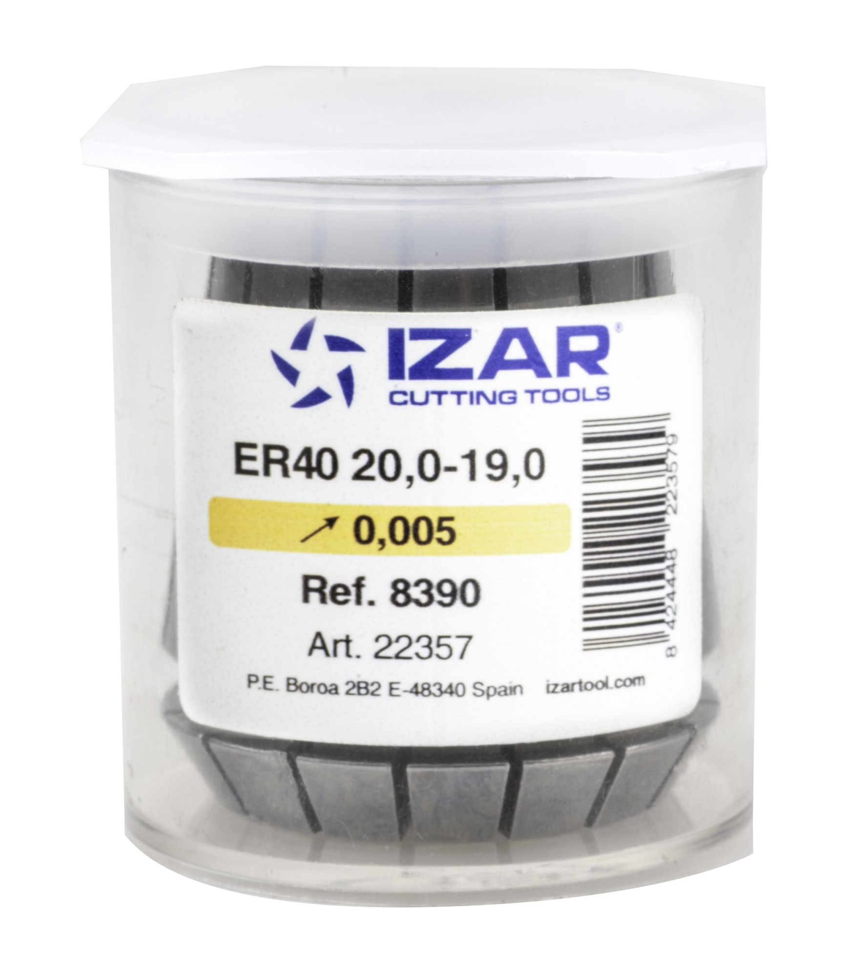 PINZA PRECISIÓN ER 5 MICRAS DIN-6499B - 8390 - ER11-01,00