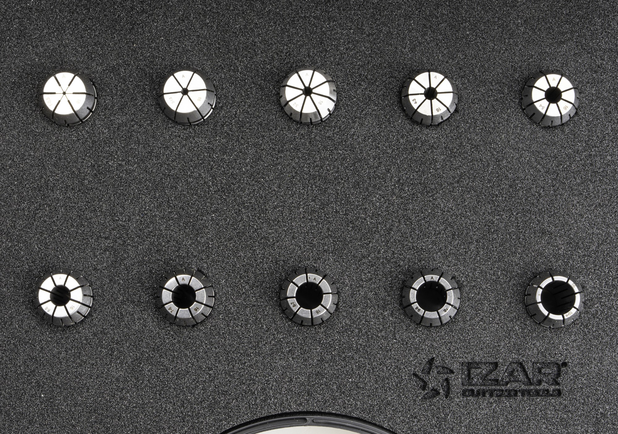 PINZA PRECISIÓN ER 10 MICRAS DIN-6499B - 8391 - SET ER16 - 10 pcs. (1 - 2 - 3 - 4 - 5 - 6 - 7 - 8 - 9 - 10)