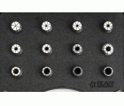 PINZA PRECISIÓN ER 10 MICRAS DIN-6499B - 8391 - SET ER20 - 12 pcs. (2 - 3 - 4 - 5 - 6 - 7 - 8 - 9 - 10 - 11 - 12 - 13)