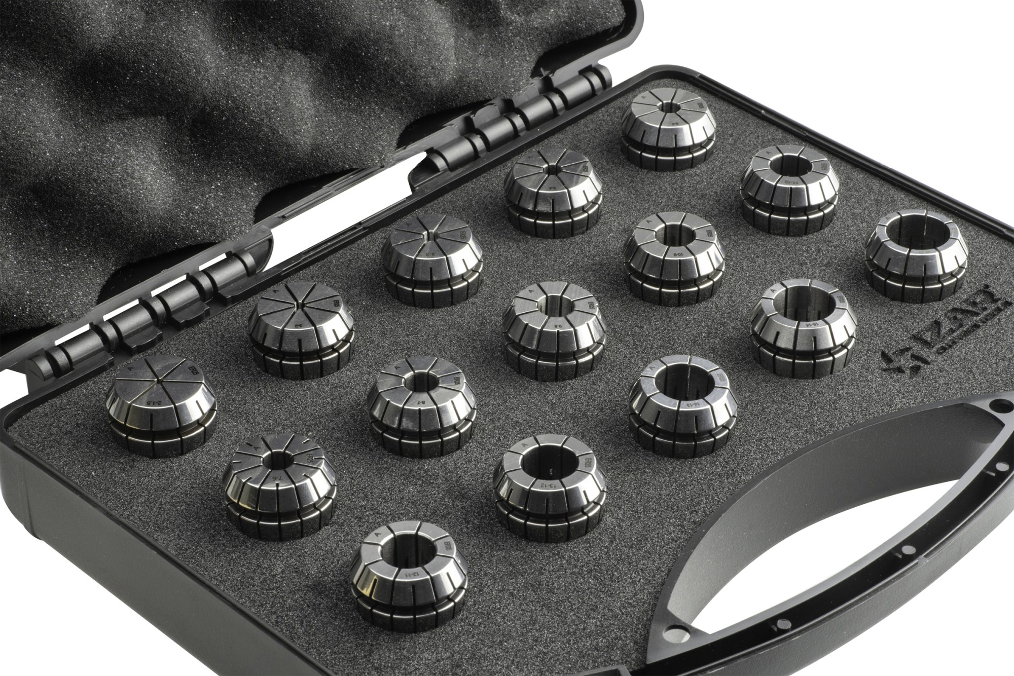 PINZA PRECISIÓN ER 10 MICRAS DIN-6499B - 8391 - SET ER25 - 15 pcs. (2 - 3 - 4 - 5 - 6 - 7 - 8 - 9 - 10 - 11 - 12 - 13 - 14 - 15 - 16)