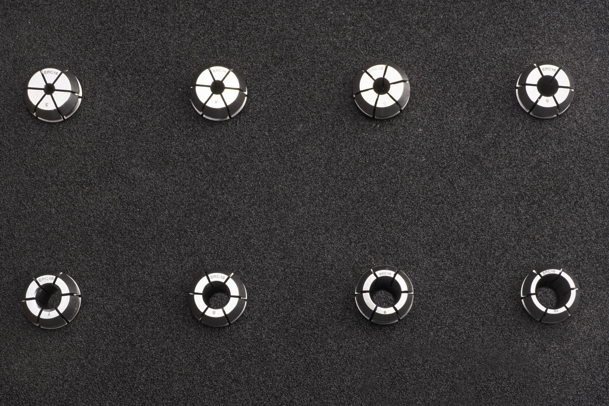 PINZA PRECISIÓN ESTANCA ERC 10 MICRAS DIN-6499B - 8392 - SET ERC16 - 8 pcs. (3 - 4 - 5 - 6 - 7 - 8 - 9 - 10)