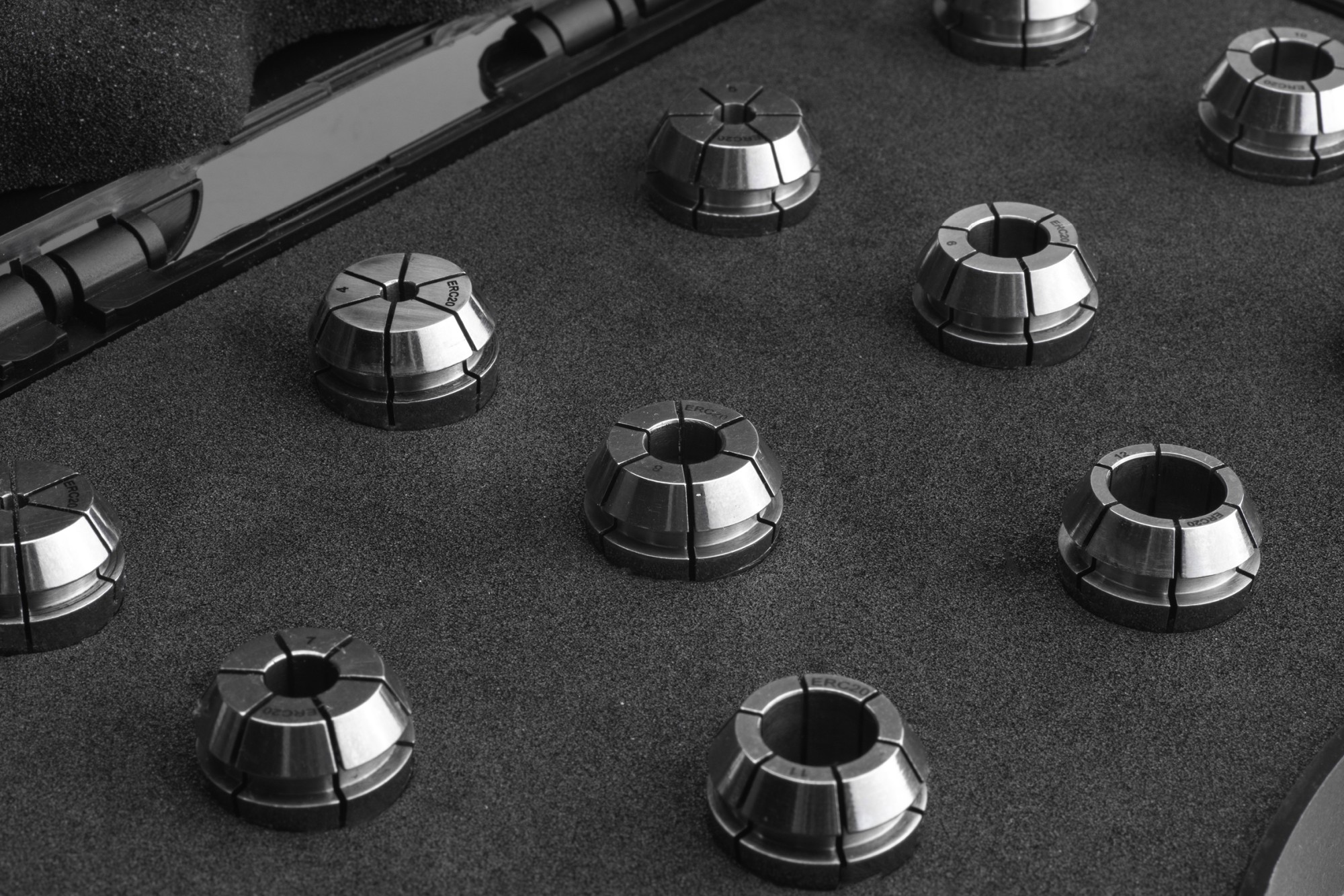 PINZA PRECISIÓN ESTANCA ERC 10 MICRAS DIN-6499B - 8392 - SET ERC20 - 11 pcs. (3 - 4 - 5 - 6 - 7 - 8 - 9 - 10 - 11 - 12 - 13)