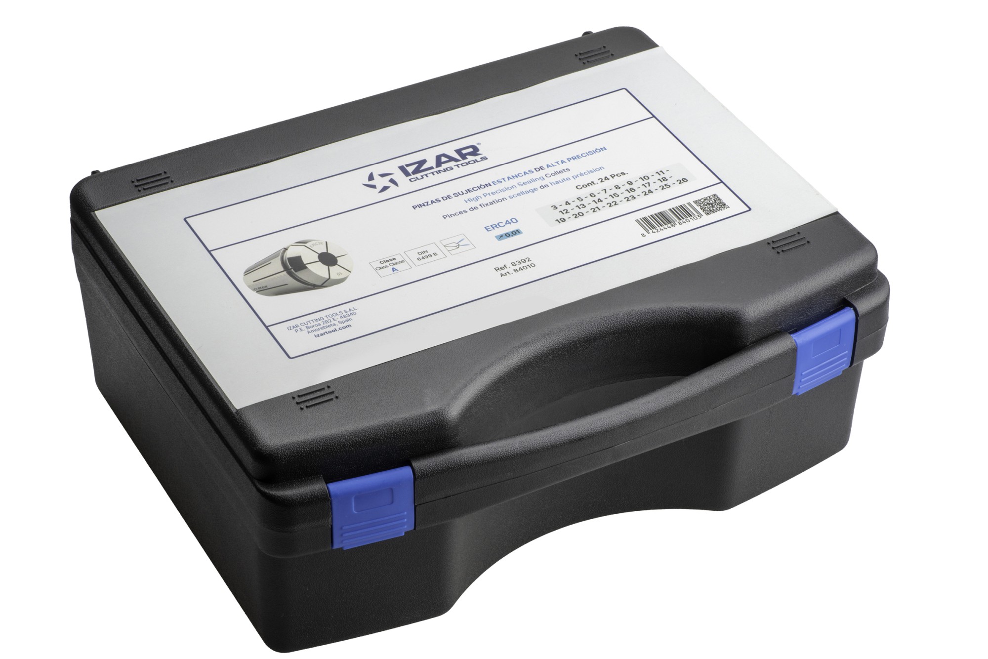 PINZA PRECISIÓN ESTANCA ERC 10 MICRAS DIN-6499B - 8392 - SET ERC40 - 24 pcs. (3 a  26)