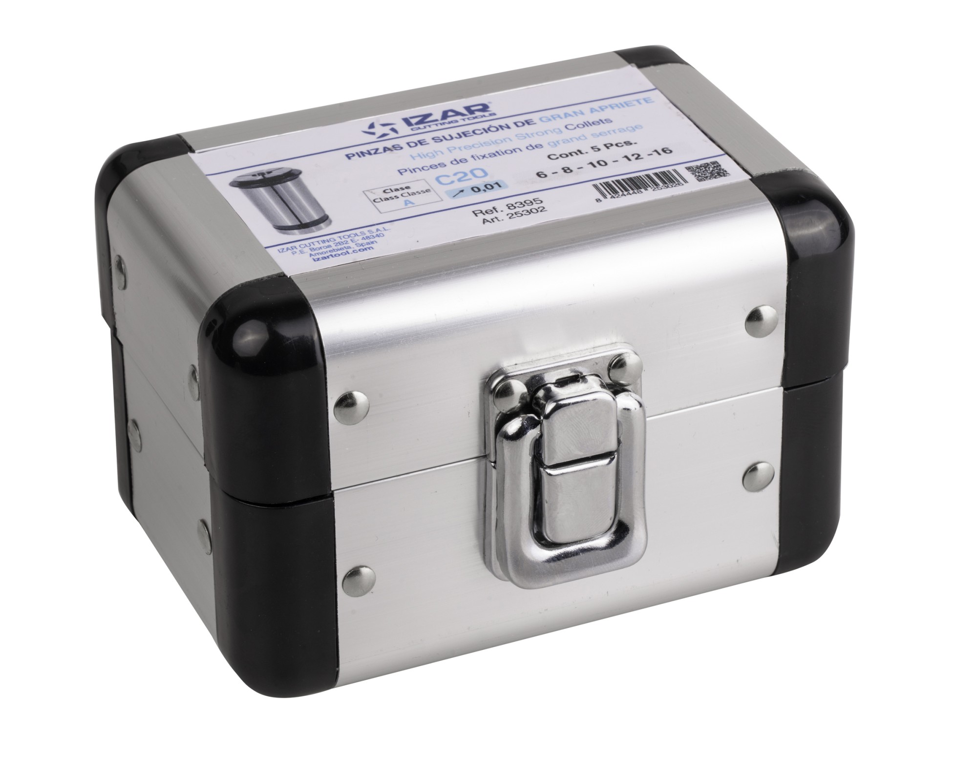 PINZA PRECISIÓN GRAN APRIETE C 10 MICRAS - 8395 - SET C20 - 5 pcs. (6 - 8 - 10 - 12 - 16)