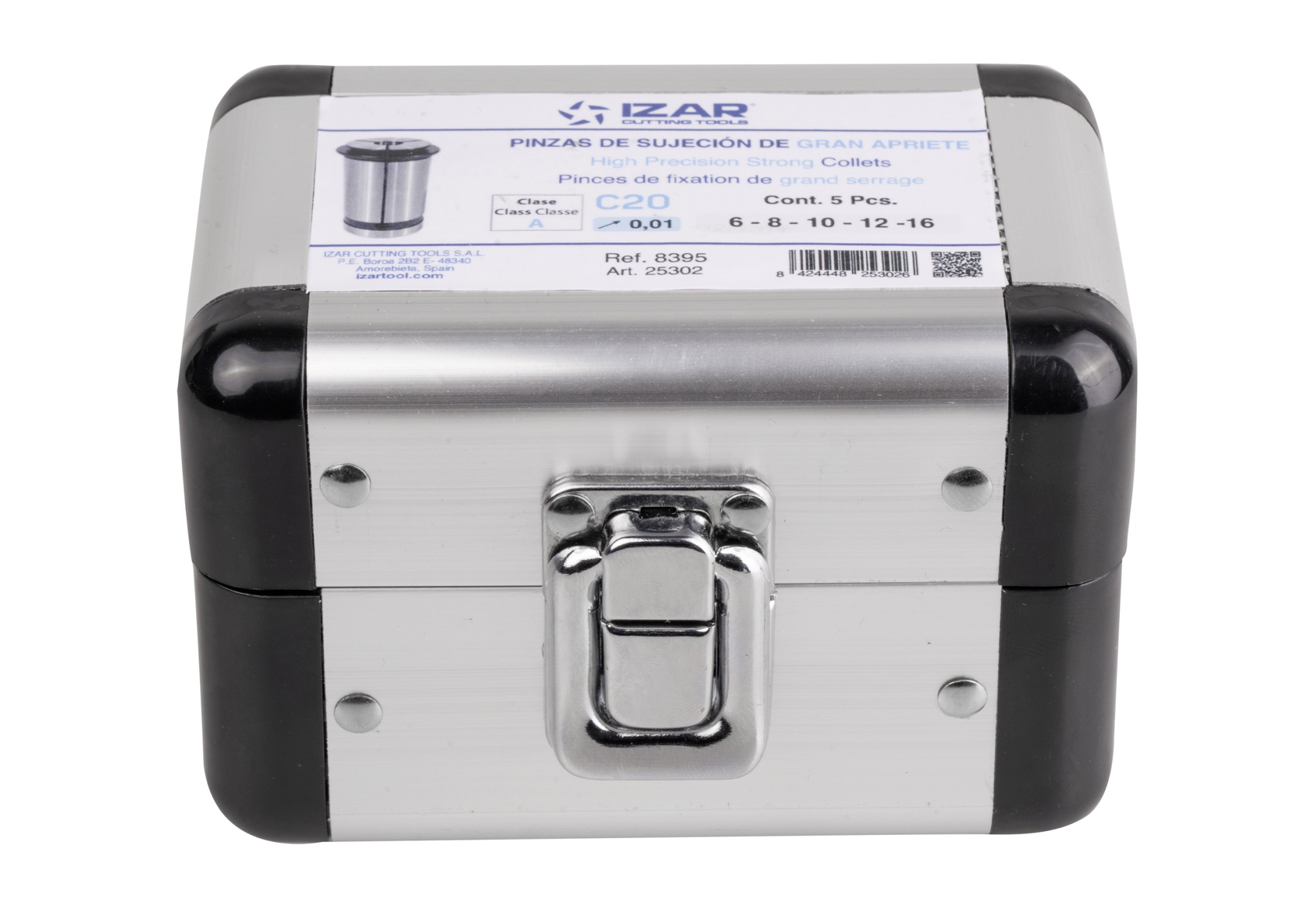 PINZA PRECISIÓN GRAN APRIETE C 10 MICRAS - 8395 - SET C20 - 5 pcs. (6 - 8 - 10 - 12 - 16)