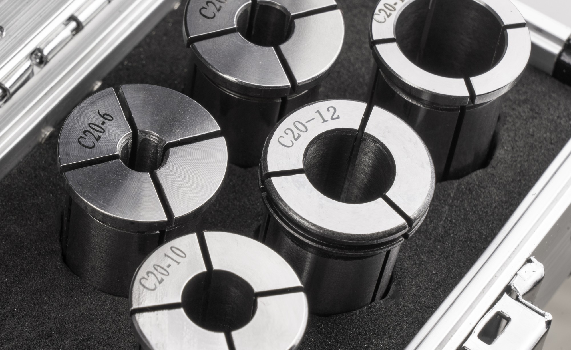 PINZA PRECISIÓN GRAN APRIETE C 10 MICRAS - 8395 - SET C20 - 5 pcs. (6 - 8 - 10 - 12 - 16)