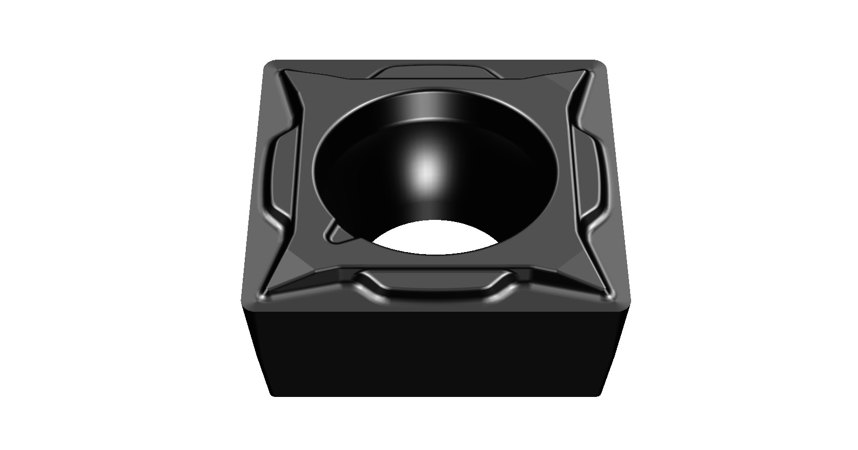 PLAQUITA INTERCAMBIABLE TORNEADO SCMT 90º POSITIVA - 8540 - SCMT-09T304-E-Z7-C-G25