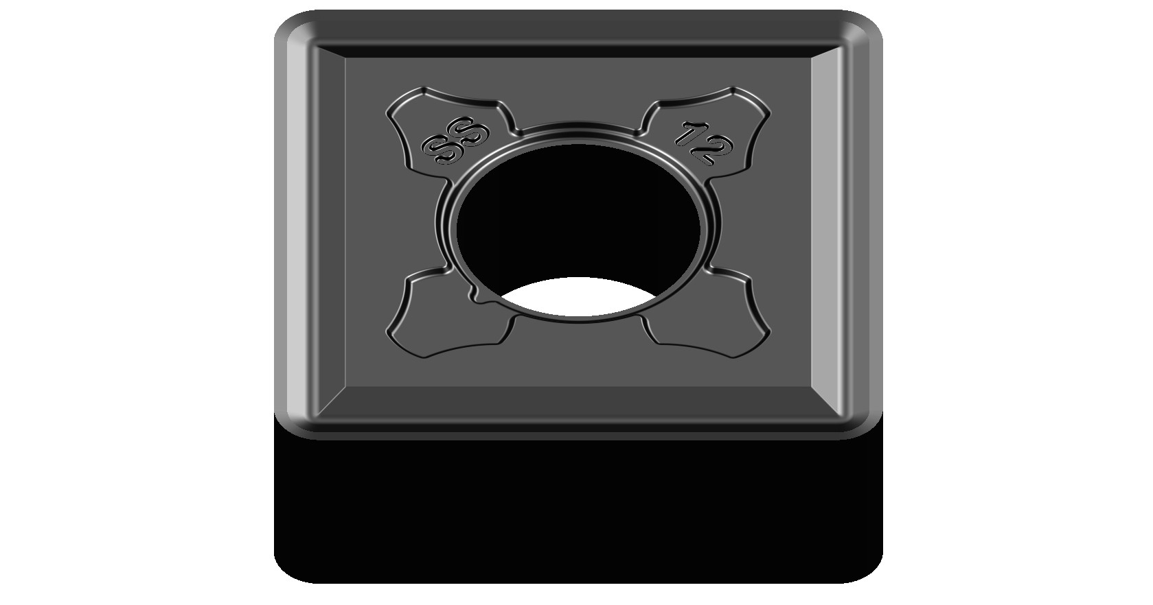 PLAQUITA INTERCAMBIABLE TORNEADO SNMG 90º NEGATIVA - 8550 - SNMG-090304-E-ZNM-P720