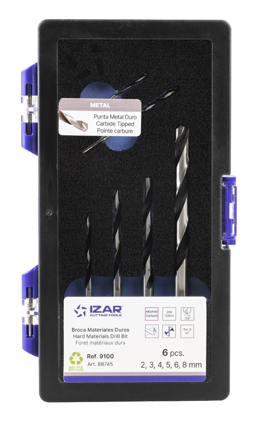 REF. 9100 BROCA PUNTA METAL DURO DIN338N