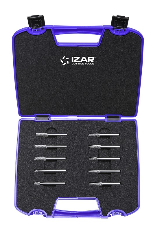 JUEGO FRESAS ROTATIVAS METAL DURO - 9200 - SET 10 PCS. 6x6 mm DENT. 6 (Ref. 9260-50-51-54-55-57-58-66-67-68)