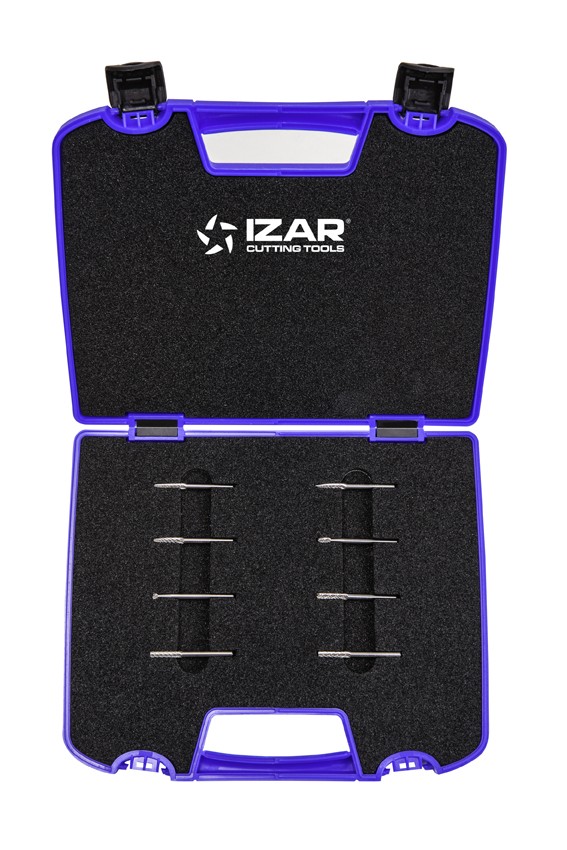 JUEGO FRESAS ROTATIVAS METAL DURO - 9200 - SET 8 PCS. 3x3 mm DENT. 6 (Ref. 9260-50-51-54-57-58-67-68)