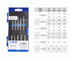 JUEGO FRESAS ROTATIVAS METAL DURO - 9201 - SET 10 PCS (L-F-B-C-E/D)