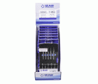 JUEGO FRESAS ROTATIVAS METAL DURO - 9201 - EXPO 6 SETS 10 PCS (L-F-B-C-E/D)