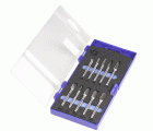 JUEGO FRESAS ROTATIVAS METAL DURO - 9201 - SET 10 PCS (L-F-B-C-E/D)