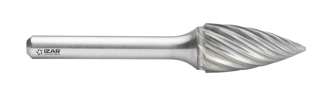 FRESA ROTATIVA METAL DURO TIPO G OJIVA - 9254 - 09,60X06,00 mm DENTADO INOX