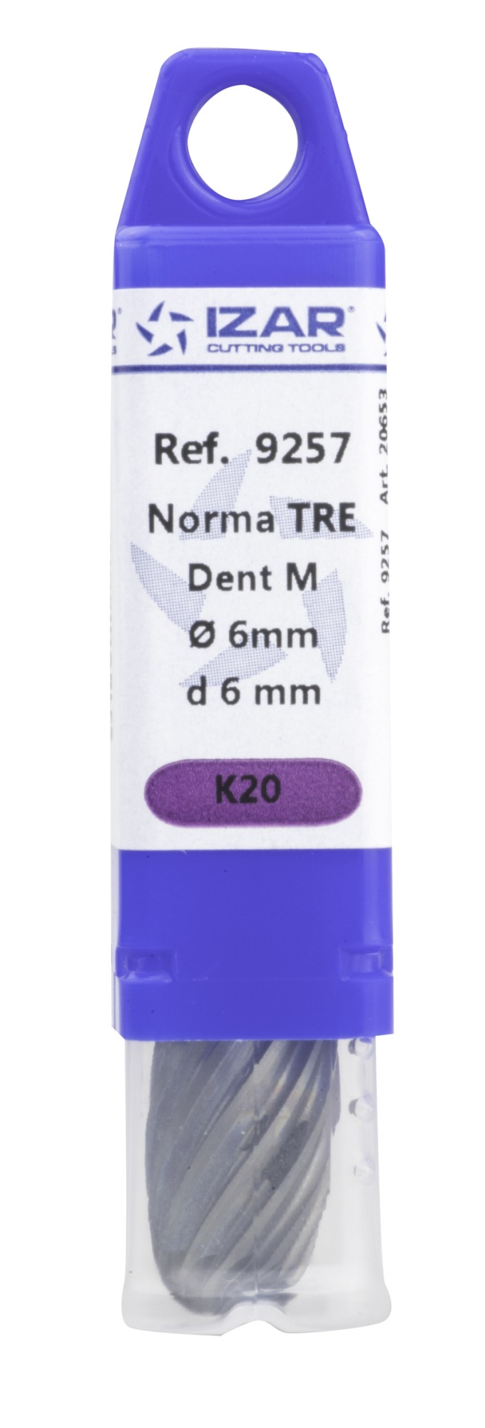 FRESA ROTATIVA METAL DURO TIPO E GOTA-OVAL - 9257 - 09,60X06,00 mm DENTADO INOX