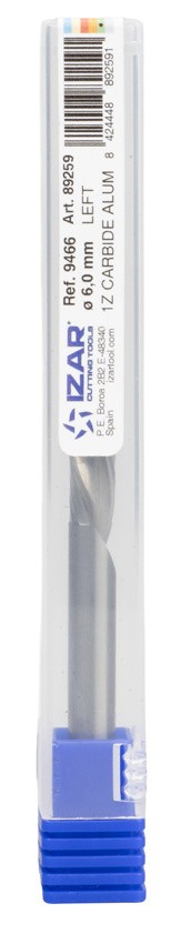 FRESA PULIDA MICROGRANO 1Z ALUMINIO CORTE IZQUIERDA LARGA - 9466 - 03,00 mm x l22