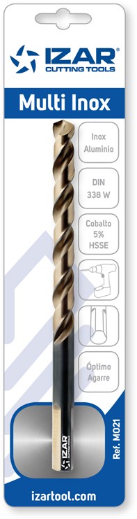 BROCA HSS Co DIN338W MULTI INOX - M021 - 01,00 mm