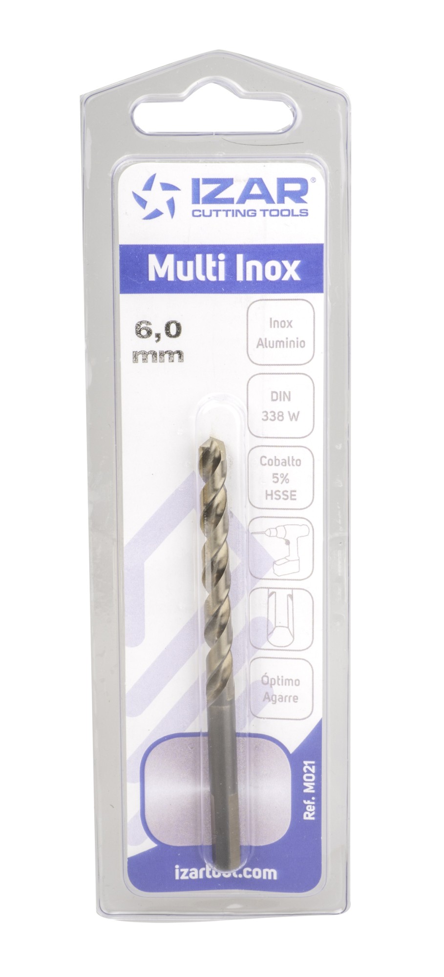 BROCA HSS Co DIN338W MULTI INOX - M021 - 01,00 mm