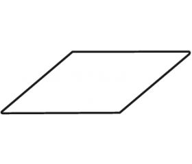 PLACA-BASE  PORTAPLAQUITAS TORNEADO - 8815 - Placa Base Knux- 9,25X14,5 (pack 5 uds.  -  precio/ud.)