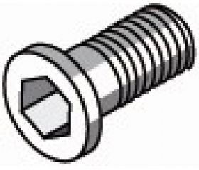 TORNILLO PORTAPLAQUITAS TORNEADO - 8816 - Tornillo allen 3,5-M3,5X0,6XM5X0,5X8,5X5Xø6,25 (pack 5 uds.  -  precio/ud.)