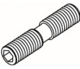 TORNILLO PORTAPLAQUITAS TORNEADO - 8816 - Tornillo abrazadera allen 3-M6X1-R-L-20,5X7,1 (pack 5 uds.  -  precio/ud.)