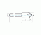 REF. 1635 AVELLANADOR HSS Co 5Z DIN E6.3
