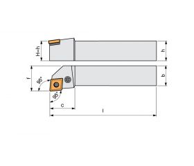 REF. 8709 PORTAPLAQUITAS TORNEADO EXTERIOR PCLN-95º NEGATIVA (CNMG)