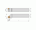 REF. 8723 PORTAPLAQUITAS TORNEADO EXTERIOR SSSC-45º POSITIVA (SCMT)