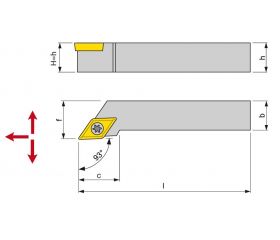 REF. 8729 PORTAPLAQUITAS TORNEADO EXTERIOR SDJC-93º POSITIVA (DCGT)