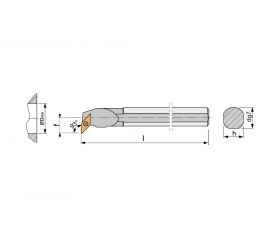 REF. 8768 PORTAPLAQUITAS TORNEADO INTERIOR S-SVUC-93º NEGATIVA (VCMT)