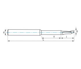 REF. 4411 FRESA HSS Co IZAR-STD.W LARGA 1Z ALUMINIO