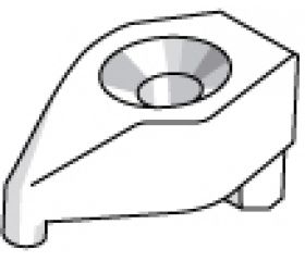 BRIDA PORTAPLAQUITAS TORNEADO - 8812 - Brida -M6X1-21,7X13,5 (pack 1 ud.  -  precio/ud.)