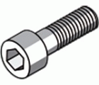 TORNILLO PORTAPLAQUITAS TORNEADO - 8816 - Tornillo allen M4X0,5XM6X0,75X10X5,5Xø7,7