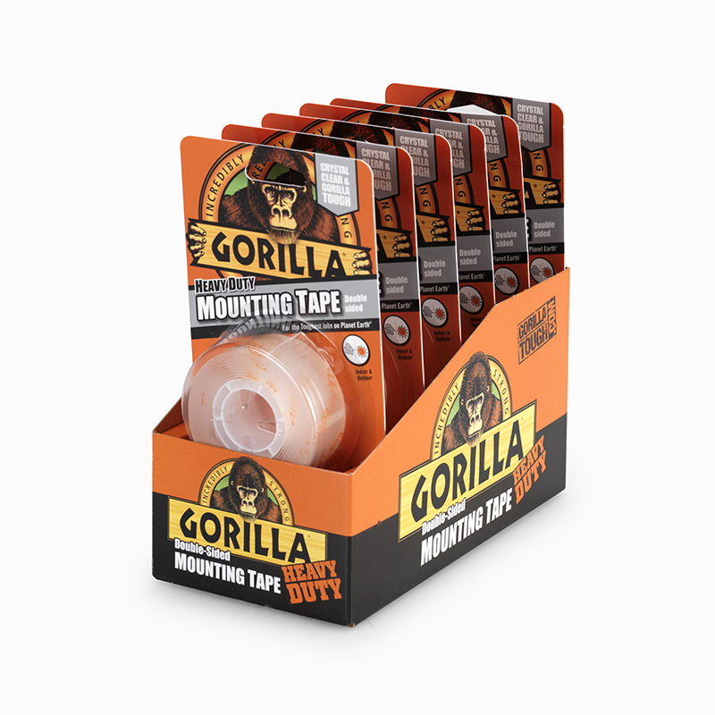 CINTA DOBLE CARA GORILLA 1,5 M X 25 mm TRANSPARENTE