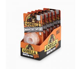 CINTA DOBLE CARA GORILLA 1,5 M X 25 mm TRANSPARENTE