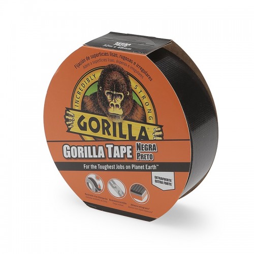 CINTA AMERICANA REFORZADA GORILLA TAPE NEGRA 32 M X 48 MM