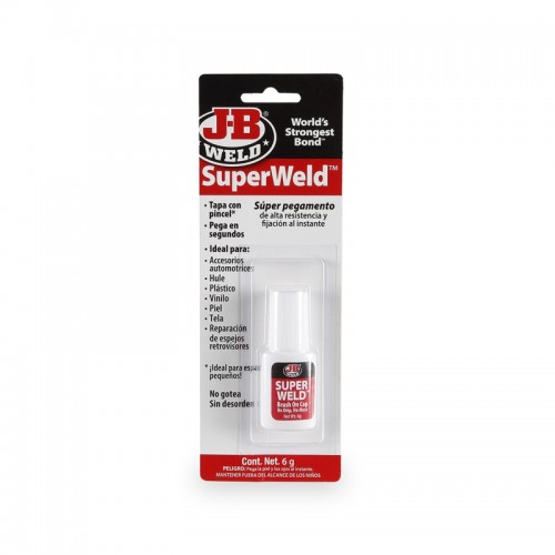 CIANOCRILATO SUPER WELD CON PINCEL 6GR.