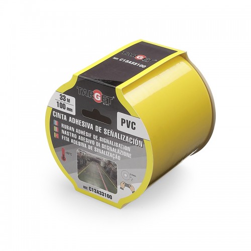 CINTA ADHESIVA DE SEÑALIZACION EXTRA ANCHA DE 33M X 100mm