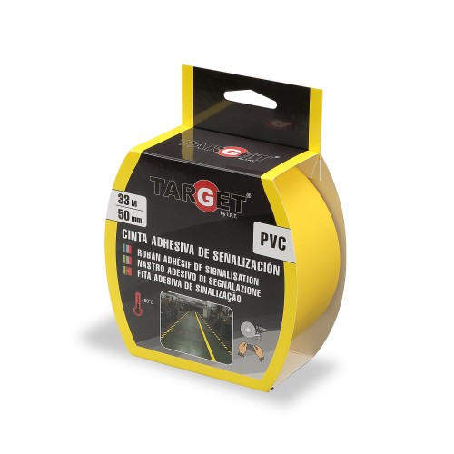 CINTA ADHESIVA DE SEÑALIZACION DE 33M X 50mm