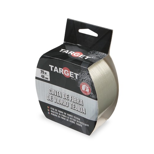 Cinta de fibra de vidrio tejida de 25 m x 48 mm